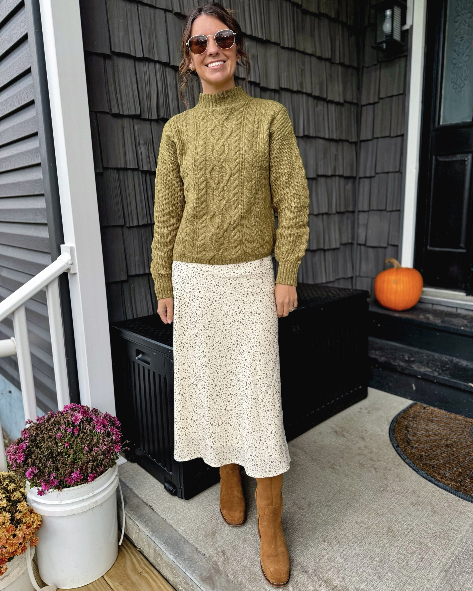 Wearing xs in my sweater and xs in my skirt! My boots are older so I linked similar ones 



#LTKWorkwear #LTKSeasonal #LTKPetite