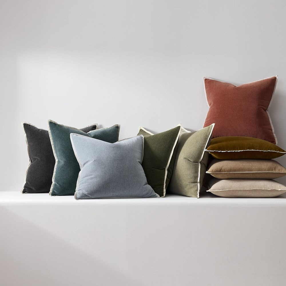 Classic Cotton Velvet Pillow Cover | West Elm (US)