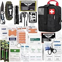 EVERLIT 250 Pieces Survival First Aid Kit IFAK EMT Molle Pouch Survival Kit Outdoor Gear Emergency Kits Trauma Bag for Camping Boat Hunting Hiking Home Car Earthquake and Adventures | Amazon (US)