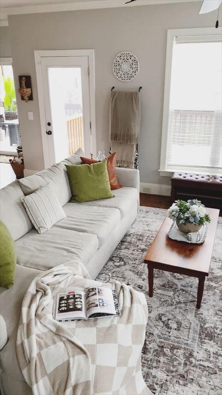 A little Spring living room refresh tour. Get your home ready for the new season with just a few touches. Think throw pillows and a new floral or greenery centerpiece to welcome the light and airy vibes of Spring. 

#LTKhome #LTKSeasonal #LTKsalealert