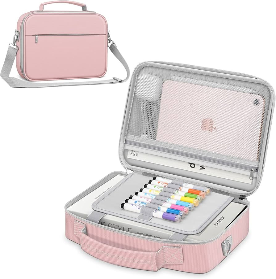 FINPAC Large Bible Cover w/Shoulder Strap, Carrying Book Case Church Bag Bible Protective w/Pen S... | Amazon (US)