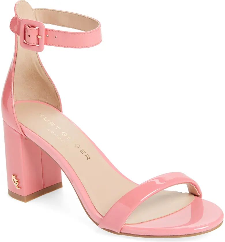 Langley Patent Leather Block Heel Sandal | Nordstrom Rack