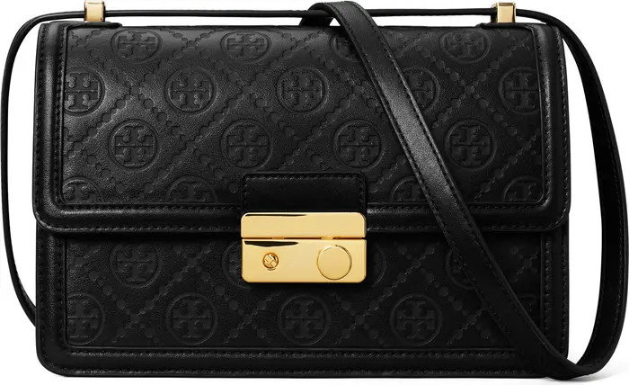 T Monogram Debossed Convertible Shoulder Bag | Nordstrom