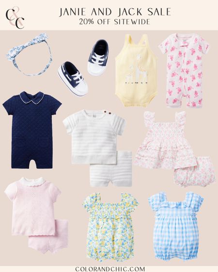 Janie and Jack 20% off sale including all items sitewide. Love the newborn outfits, accessories, shoes and more! Perfect for summertime 

#LTKstyletip #LTKbaby #LTKsalealert