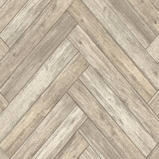 Surface Style Herringbone Wood Peel & Stick Wallpaper in Birch | 20.5" x 18ft | Michaels® | Michaels Stores