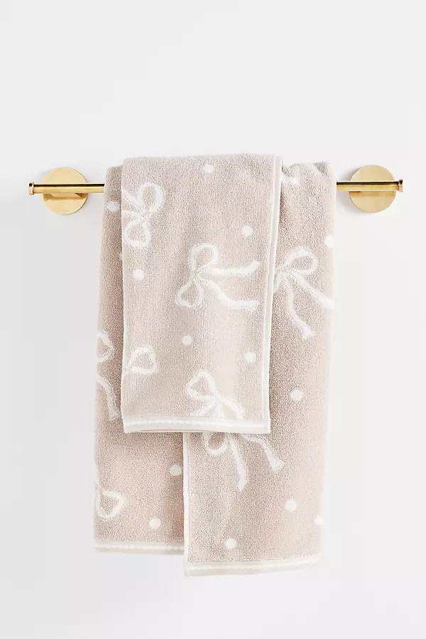 Bow Icon Cotton Bath Towel | Anthropologie (US)