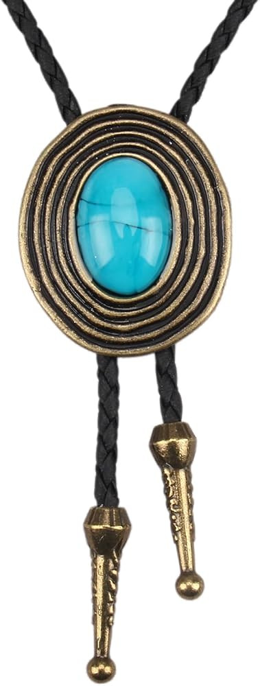 GelConnie Native American Bolo Tie Rodeo Cowboy Leather Necktie Western Necklace Costume Accessor... | Amazon (US)