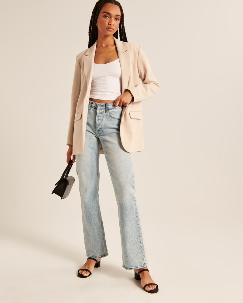 Women's Cotton Seamless Fabric Scoopneck Tee | Women's Tops | Abercrombie.com | Abercrombie & Fitch (US)