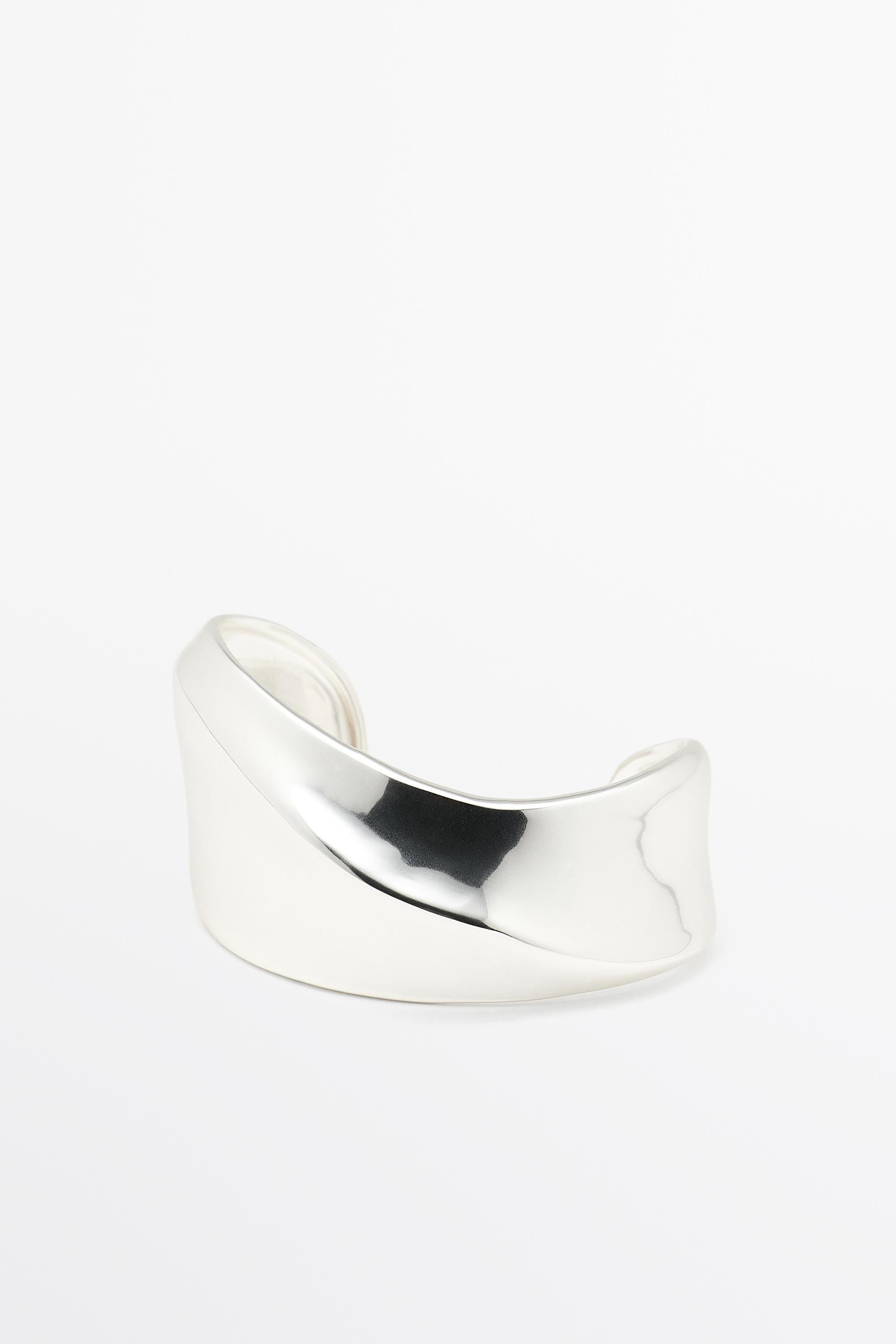 Wavy statement bracelet - SILVER | Massimo Dutti US
