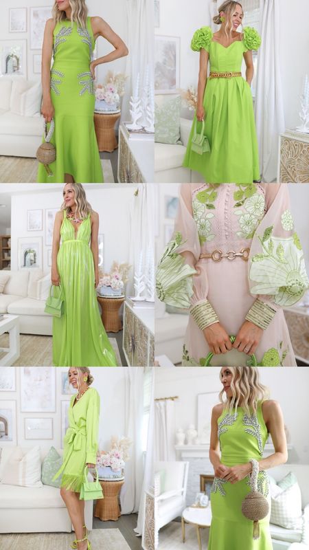 Neon favorites 💚💛

Wedding guest dress. Garden party. Maxi dress. Feminine style. Green bag. Summer style  

#LTKwedding #LTKsalealert #LTKitbag