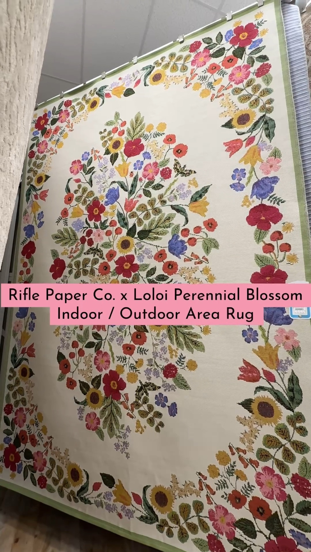 Such a pretty indoor/outdoor rug!🌸 The Rifle Paper Co. x Loloi Perennial Blossom Area Rug features a colorful botanical print with that signature vintage-inspired charm Rifle Paper Co. is known for. 💐 The cheerful floral pattern adds so much personality to a patio, sunroom, entryway, or living space. 🌼 A fun statement rug for bringing color and character indoors or out. Linked it here! 🫶🏻 #arearug #rug #riflepaperco

#LTKHome #LTKSeasonal #LTKSaleAlert