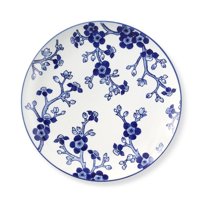 Japanese Garden Dinner Plates, White | Williams-Sonoma
