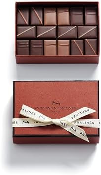 LA MAISON DU CHOCOLAT Pralines Gift Box, Gourmet Milk and Dark French Chocolate Gift Box (16 Piec... | Amazon (US)