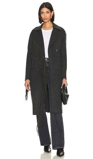 Paolina Coat in Charcoal Gray | Revolve Clothing (Global)