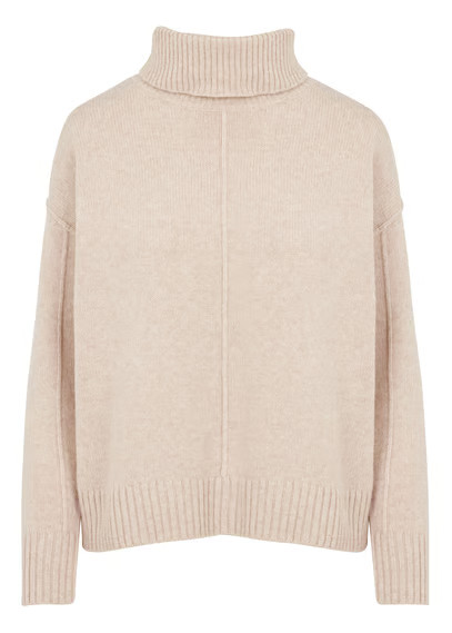 PULL COL ROULÉ EN LAINE ECUREUIL MAISON 123 - FEMME | Place des Tendances | Place des tendances (FR)