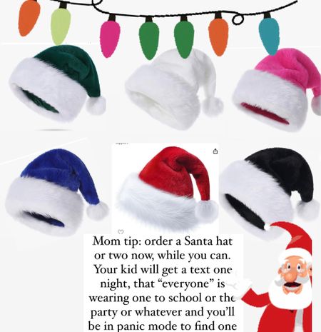 Santa hat
Kids, school, party, holiday, mom tip 
Christmas party 

#LTKparties #LTKHoliday #LTKkids