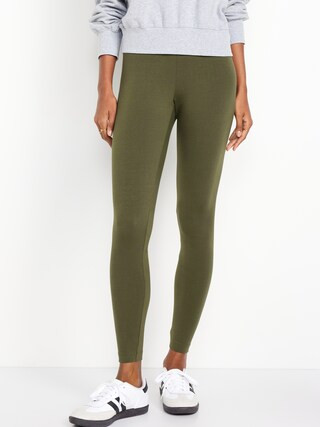 High-Waisted Jersey Leggings | Old Navy (US)