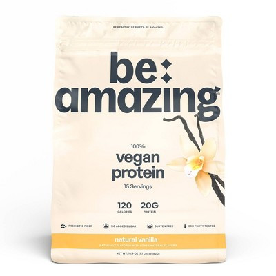 Be Amazing Vegan Protein Powder - Vanilla - 16.93oz | Target