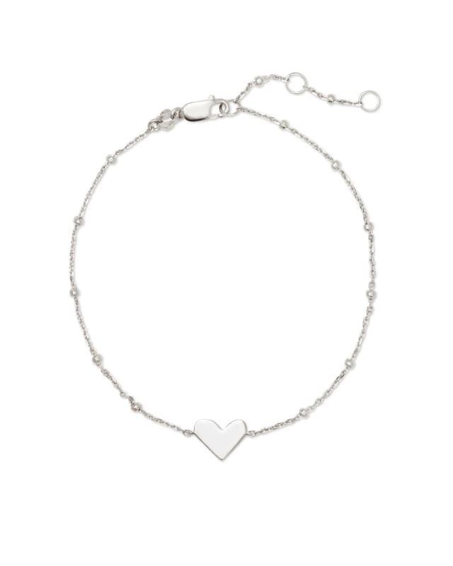 Ari Heart Delicate Chain Bracelet in Sterling Silver | Kendra Scott