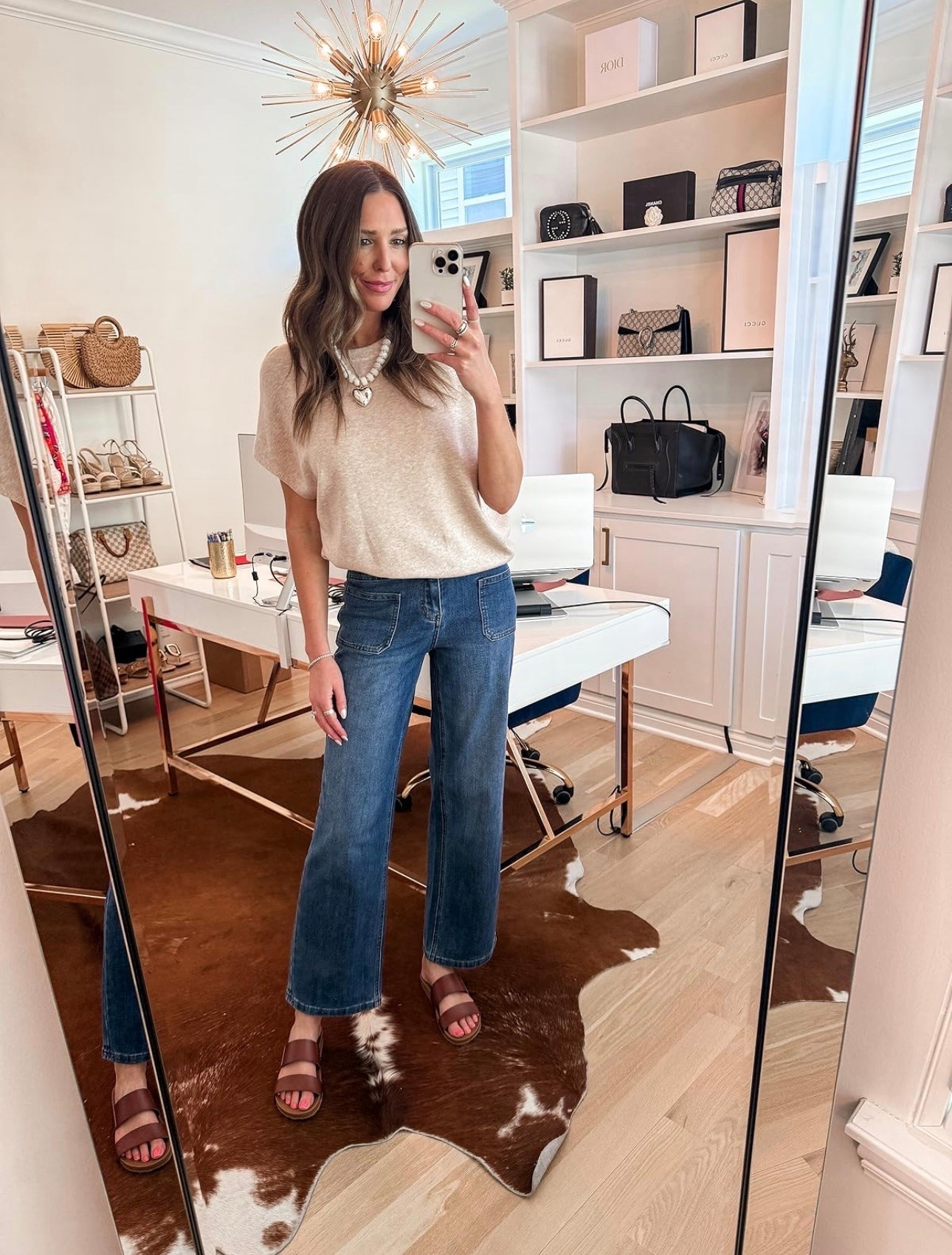 The perfect everyday outfit all from Amazon! Wearing a small in the sweater, size down one in the jeans, sandals fit true to size #amazoncreatorfinds #summerstyle #fashionfinds #amazonfinds #founditonamazon

#LTKgrwm #LTKootd #LTKSeasonal
