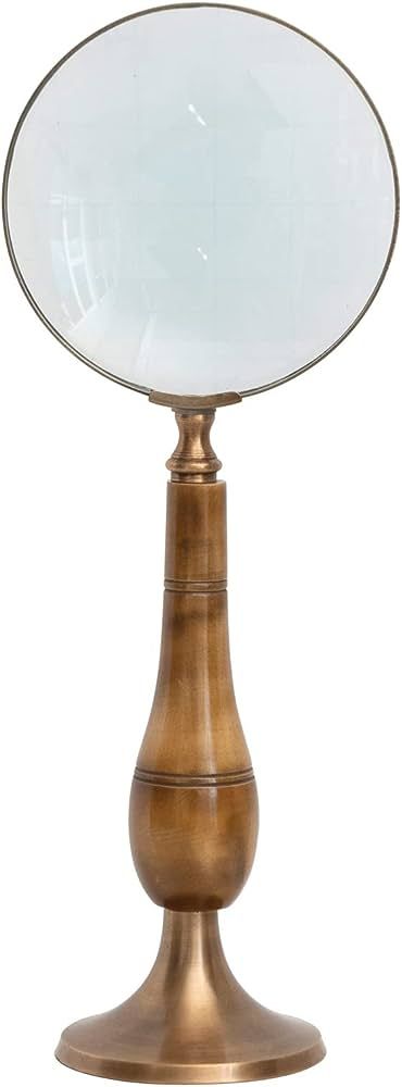Creative Co-Op Vintage Brass and Bone, Multicolor Magnifying Glass | Amazon (US)