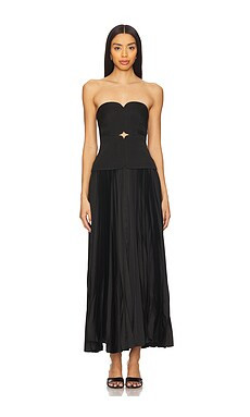 Acler x REVOLVE Avonlea Midi Dress in Black from Revolve.com | Revolve Clothing (Global)
