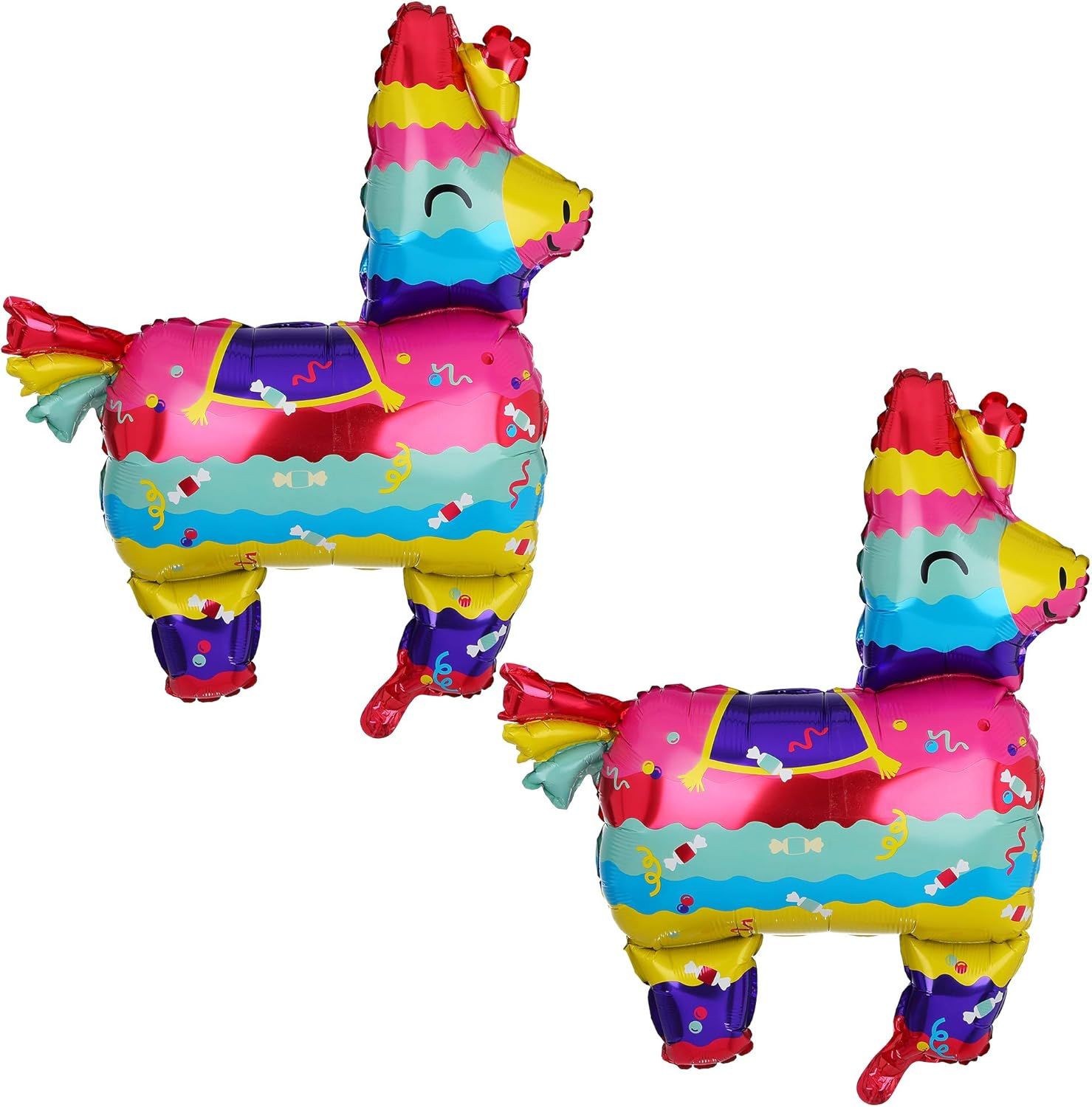 2 Pcs Llama Shaped Jumbo Mylar Foil Balloon Mexican Fiesta Theme Party Decorations Birthday Baby ... | Amazon (US)
