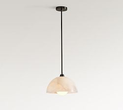 Windham Alabaster Dome Pendant (12") | Pottery Barn (US)