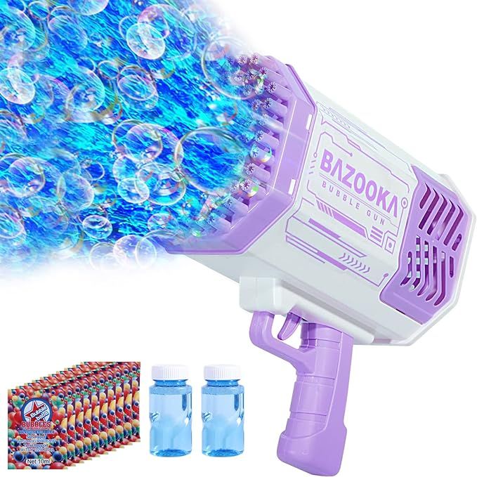 Bubble Machine Gun, 69 Holes Bubble Gun Bubbles Kids Toys for Toddlers Boys Girls Age 3 4 5 6 7 8... | Amazon (US)