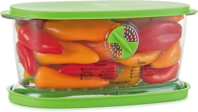 PrepSolutions Fresh Fruit & Vegetable Keeper, Green – Airtight Container with Vent for Prolonge... | Amazon (US)
