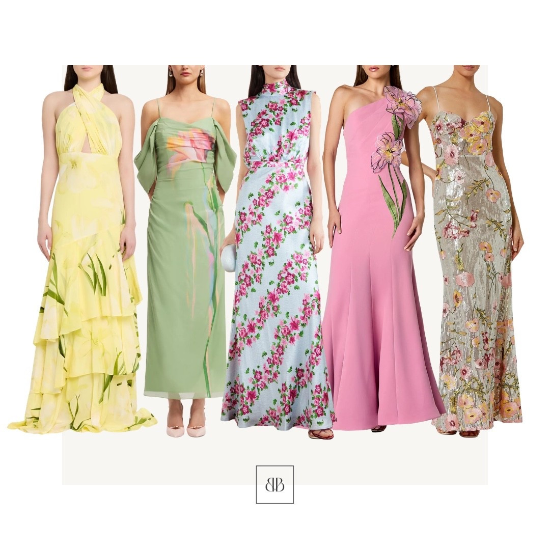 Floral gowns for a black tie event under $1,200 🫶🏻

#LTKWedding