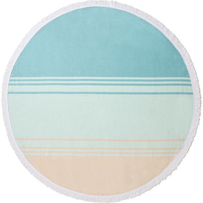 Round Beach Towel, Sea Glass Sunrise | Maisonette