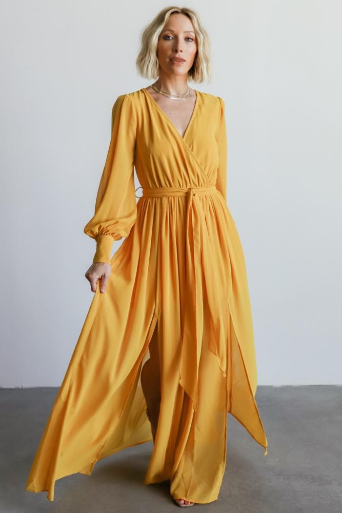 Celine Mustard Maxi Dress | Baltic Born