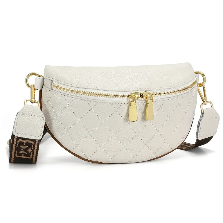 SUOSDEY Women Fashionable Fanny Packs Leather Belt Bag Theft Purse for Travel Camping | Walmart (US)