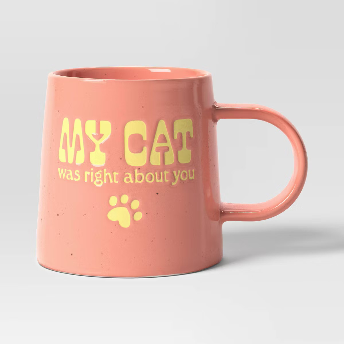 16oz Stoneware My Cat was Right About You Mug - Room Essentials™: Orange Coffee Mug, Microwave ... | Target