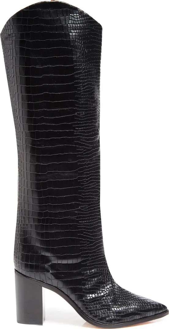 Maryana Pointed Toe Block Heel Knee High Boot (Women) | Nordstrom