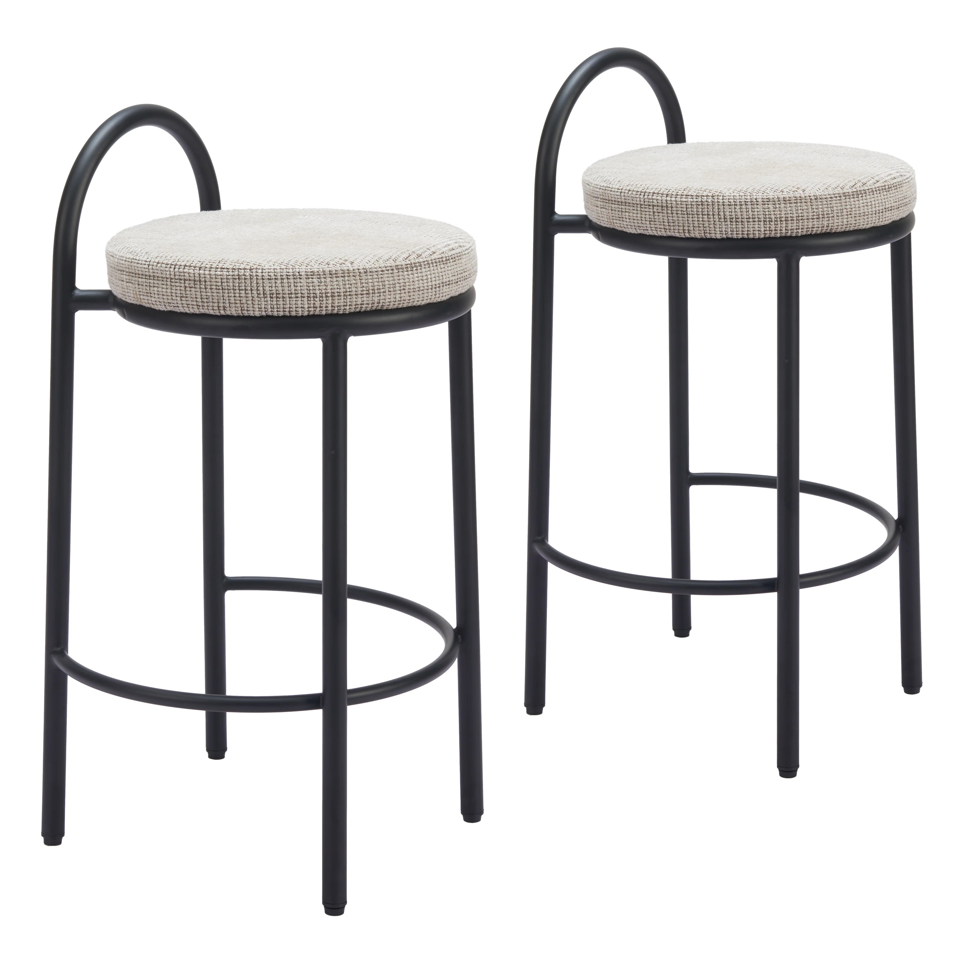 Sisal Upholstered Counter Stool (Set of 2) | Wayfair North America