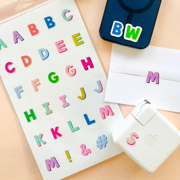 Mini Vinyl Alphabet Stickers | Joy Creative Shop
