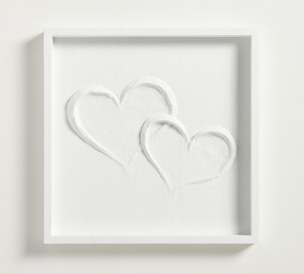 Double Heart Resin Shadow Box | Pottery Barn (US)