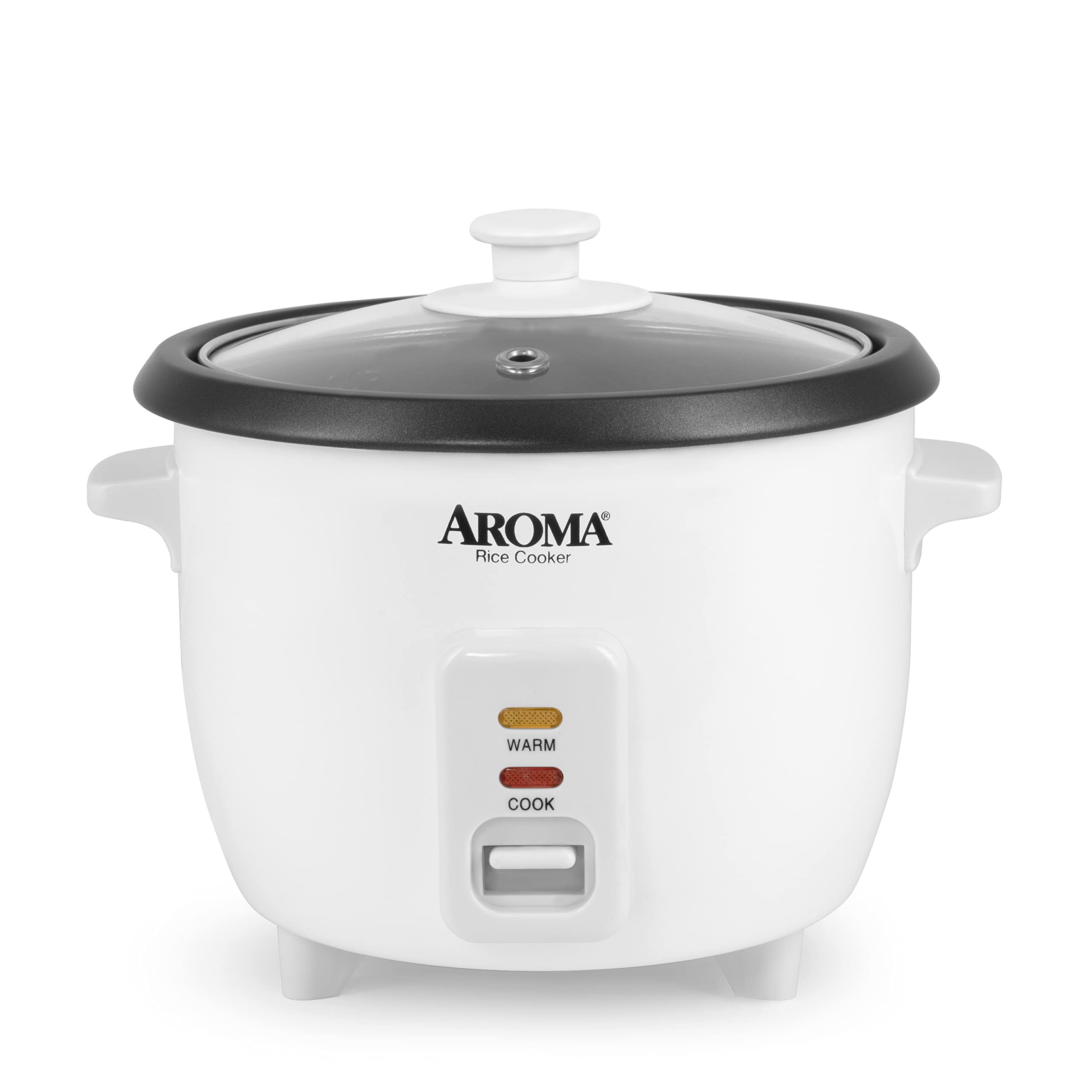 Aroma Housewares Aroma 6-cup (cooked) 1.5 Qt. One Touch Rice Cooker, White (ARC-363NG), 6 cup coo... | Amazon (US)