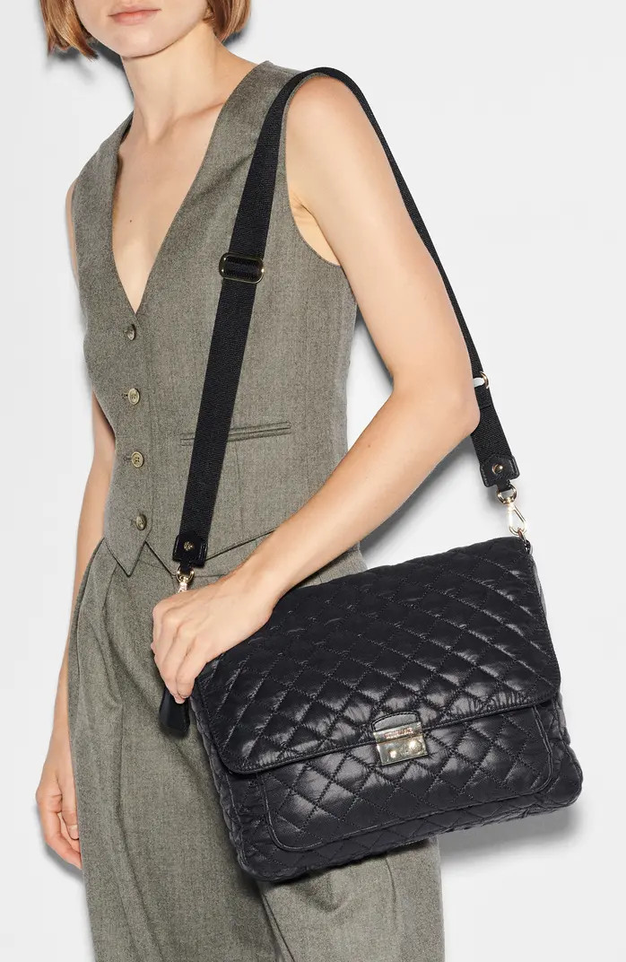 Large Crosby Lock Quilted Nylon Crossbody Bag | Nordstrom