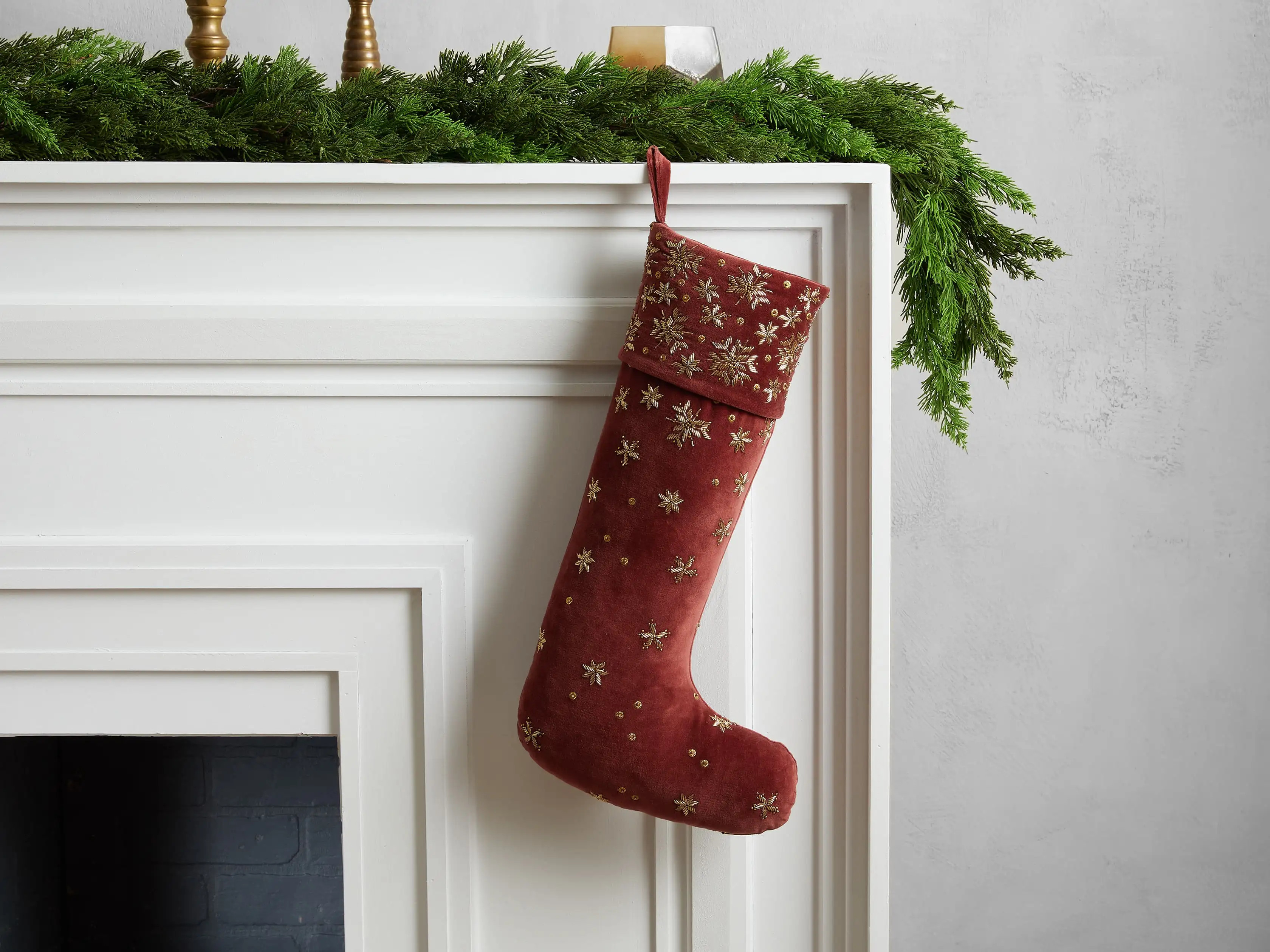 Fallen Snow Stocking | Arhaus
