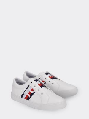 Tommy Hilfiger Women's Tommy Stripe Sneaker White - 9 | Tommy Hilfiger (US)