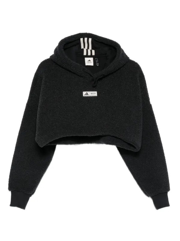 Adidas MB CROPPED HOODIE BLACK | Black | FARFETCH | Farfetch Global