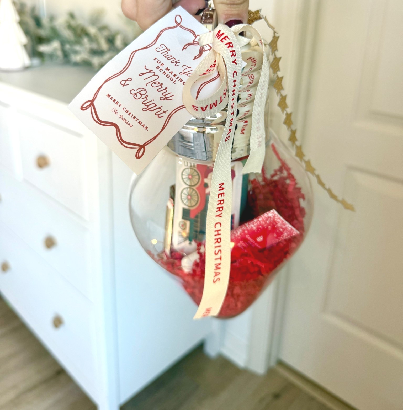 Jumbo plastic ornament fillable DIY Christmas gifts for teachers, neighbors, friends, etc #christmas #DIY   

#LTKHoliday #LTKGiftGuide #LTKSeasonal #LTKSeasonal #LTKGiftGuide #LTKHoliday

#LTKGiftGuide #LTKHome #LTKHoliday