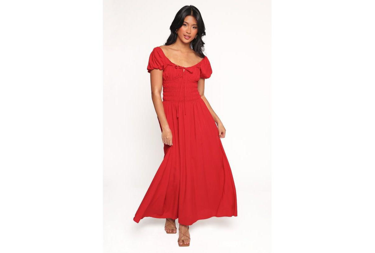 Petal and Pup Theodora Maxi Dress - Red | Macy's
