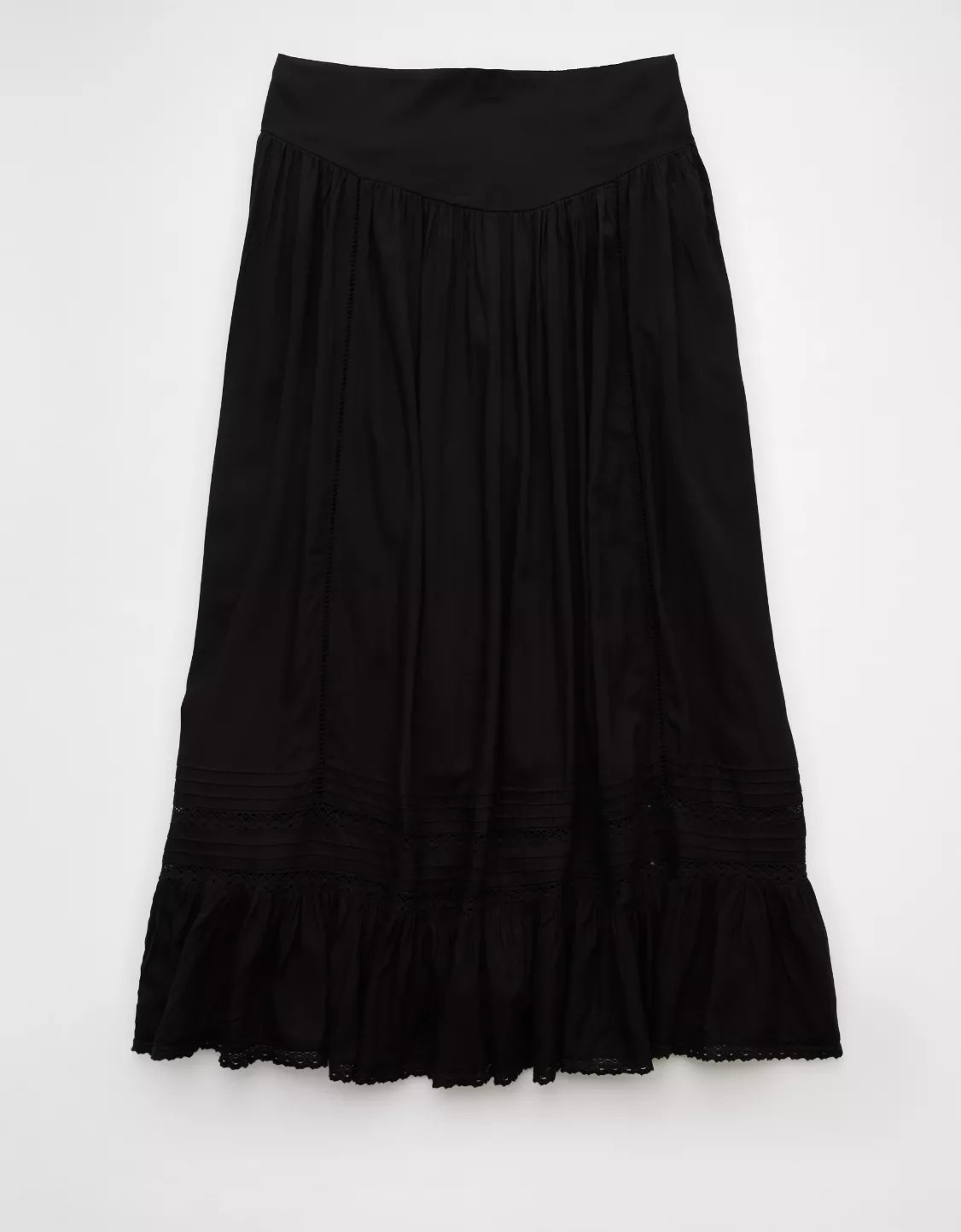AE High-Waisted Ruffle Maxi Skirt | American Eagle Outfitters (US & CA)