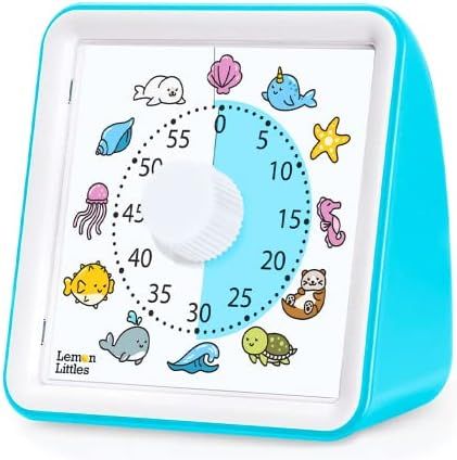 Visual Timer for Kids, Toddler, Autism, ADHD & Preschool Classroom - Animal Silent Countdown Time... | Amazon (US)