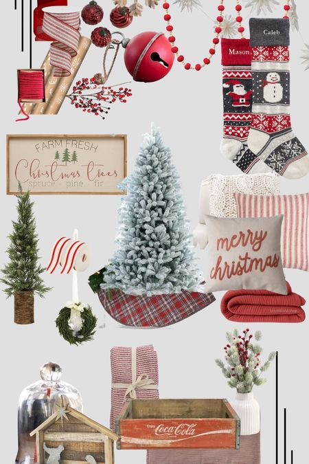 Vintage Red Holiday Decor Guide: part 1. This is my favorite, and how I decorate my home for the holidays  

#LTKhome #LTKHoliday #LTKSeasonal