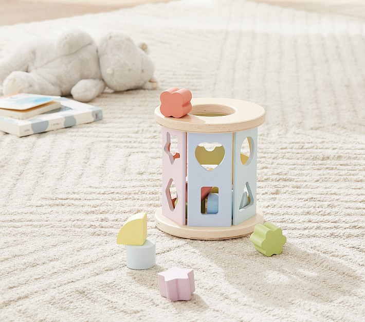 Wooden Rotating Shape Sorter | Pottery Barn Kids